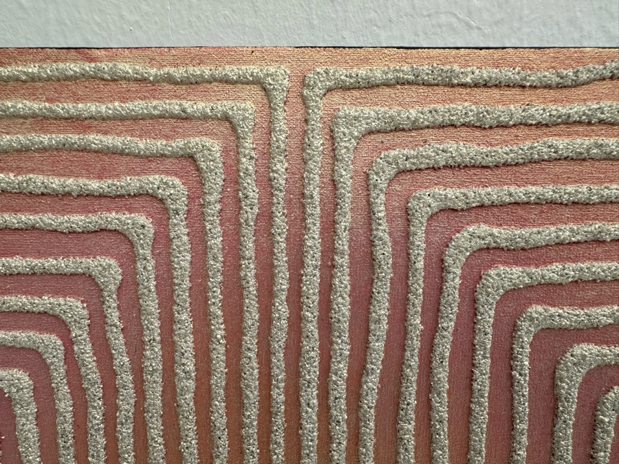 Gerrit Greve (1948-2024, Cardiff by the Sea, CA) Original Mixed Media Sand Acrylic Painting On Canvas Titled 'Dreaming 72' 2006 Signed Verso 24' X 36' Estimate $1,000-$2,000 [Photo 4]