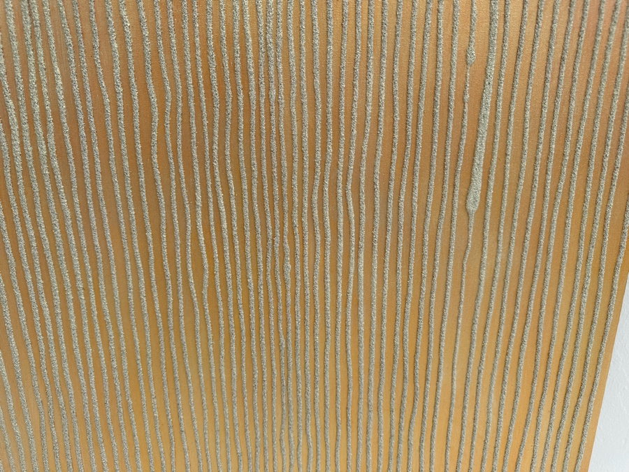 Gerrit Greve (1948-2024, Cardiff by the Sea, CA) Original Mixed Media Sand Acrylic Painting On Canvas Titled 'Dreaming 72' 2006 Signed Verso 24' X 36' Estimate $1,000-$2,000 [Photo 5]