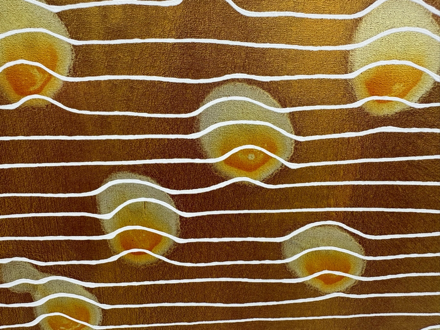 Gerrit Greve (1948-2024, Cardiff by the Sea, CA) Original Abstract Acrylic Painting On Canvas Titled 'Dreaming 72' 2006 Signed Verso 24' X 36' Estimate $1,000-$2,000 [Photo 5]