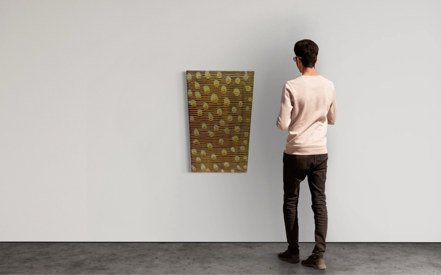 Gerrit Greve (1948-2024, Cardiff by the Sea, CA) Original Abstract Acrylic Painting On Canvas Titled 'Dreaming 72' 2006 Signed Verso 24' X 36' Estimate $1,000-$2,000 [Photo 2]