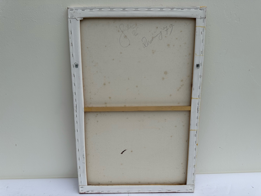 Gerrit Greve (1948-2024, Cardiff by the Sea, CA) Original Abstract Acrylic Painting On Canvas Titled 'Dreaming 72' 2006 Signed Verso 24' X 36' Estimate $1,000-$2,000 [Photo 6]