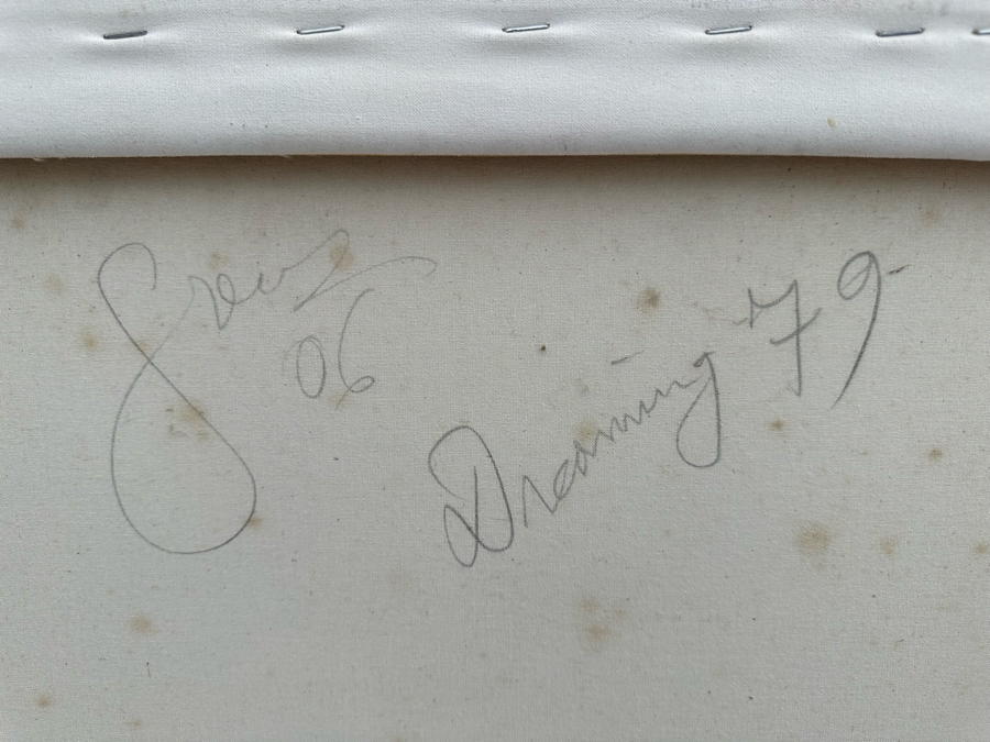 Gerrit Greve (1948-2024, Cardiff by the Sea, CA) Original Abstract Acrylic Painting On Canvas Titled 'Dreaming 72' 2006 Signed Verso 24' X 36' Estimate $1,000-$2,000 [Photo 8]