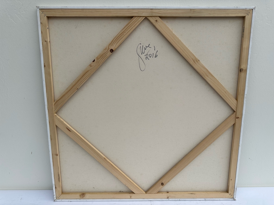 Gerrit Greve (1948-2024, Cardiff by the Sea, CA) Original Abstract Composer Series Ludwig Van Beethoven Acrylic Painting On Canvas 2016 Signed Verso 36' X 36' Estimate $1,000-$2,000 [Photo 7]