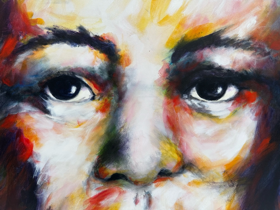 Gerrit Greve (1948-2024, Cardiff by the Sea, CA) Original Abstract Composer Series Ludwig Van Beethoven Acrylic Painting On Canvas 2016 Signed Verso 36' X 36' Estimate $1,000-$2,000 [Photo 4]