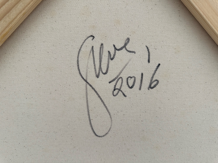 Gerrit Greve (1948-2024, Cardiff by the Sea, CA) Original Abstract Composer Series Ludwig Van Beethoven Acrylic Painting On Canvas 2016 Signed Verso 36' X 36' Estimate $1,000-$2,000 [Photo 8]