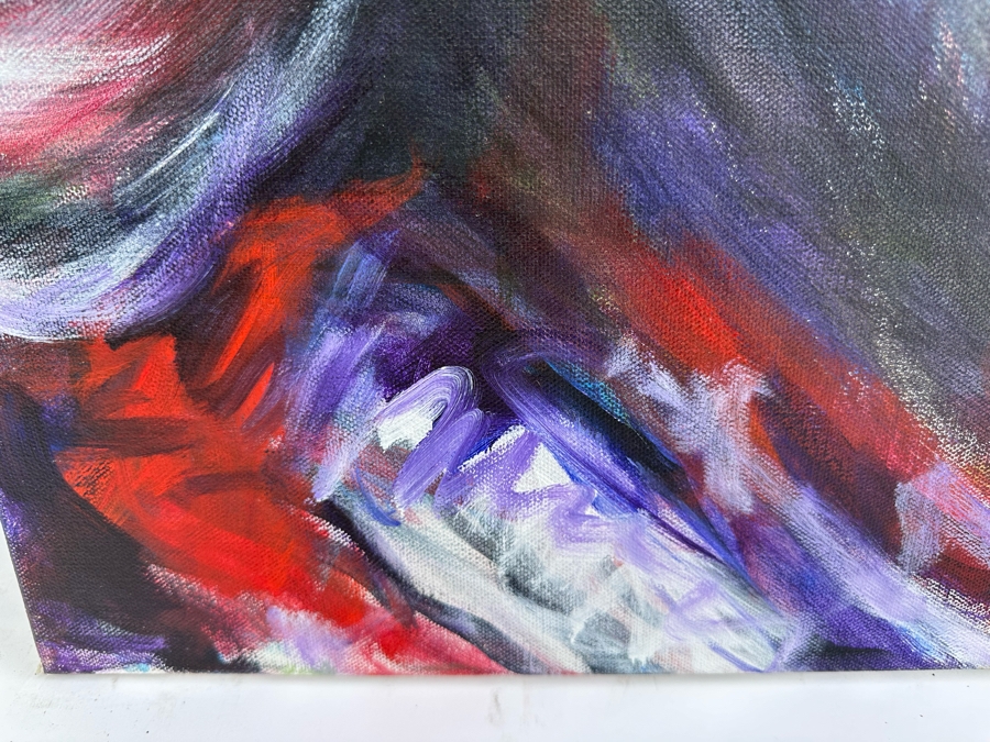 Gerrit Greve (1948-2024, Cardiff by the Sea, CA) Original Abstract Composer Series Ludwig Van Beethoven Acrylic Painting On Canvas 2016 Signed Verso 36' X 36' Estimate $1,000-$2,000 [Photo 6]