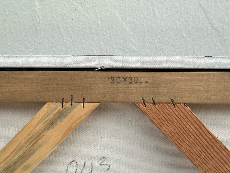 Gerrit Greve (1948-2024, Cardiff by the Sea, CA) Original Abstract Plein Air Landscape Trees Acrylic Painting On Canvas 2004 Signed Verso 36' X 36' Estimate $1,000-$2,000 [Photo 8]