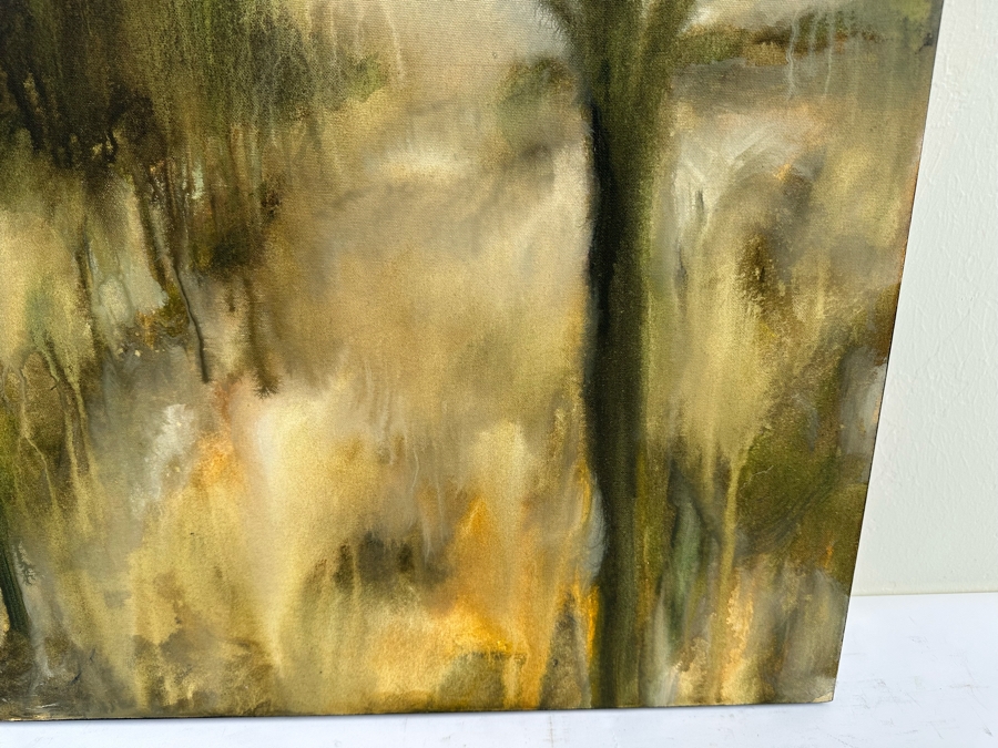 Gerrit Greve (1948-2024, Cardiff by the Sea, CA) Original Abstract Plein Air Landscape Trees Acrylic Painting On Canvas 2004 Signed Verso 36' X 36' Estimate $1,000-$2,000 [Photo 3]