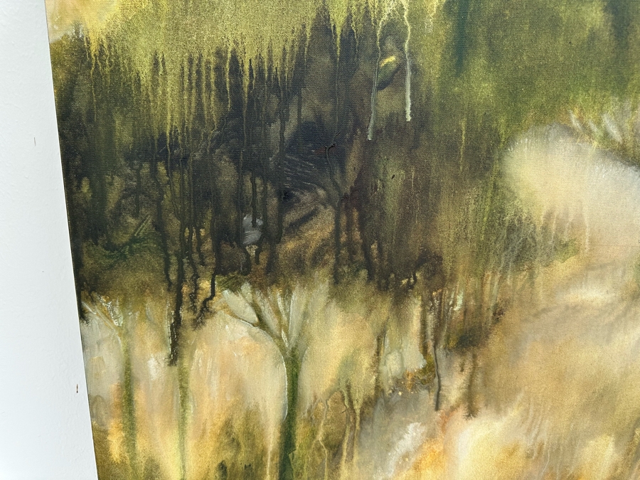 Gerrit Greve (1948-2024, Cardiff by the Sea, CA) Original Abstract Plein Air Landscape Trees Acrylic Painting On Canvas 2004 Signed Verso 36' X 36' Estimate $1,000-$2,000 [Photo 4]