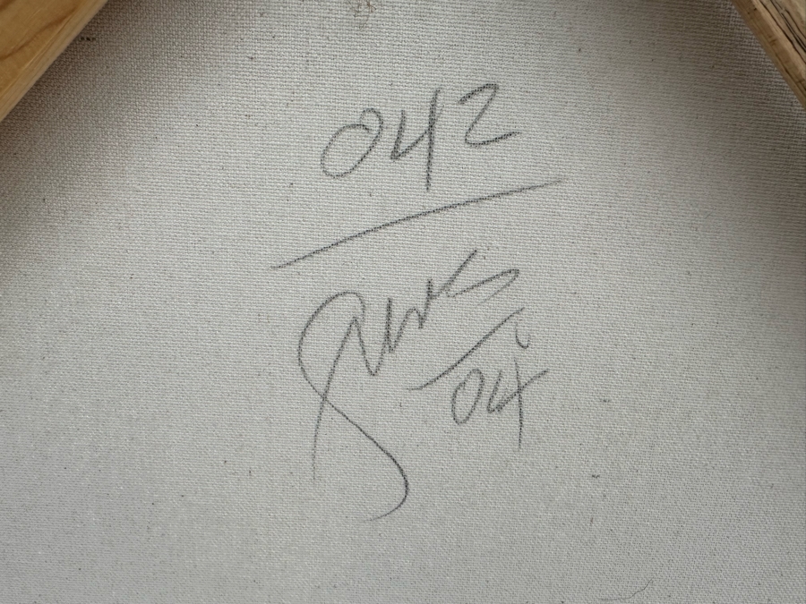 Gerrit Greve (1948-2024, Cardiff by the Sea, CA) Original Abstract Plein Air Landscape Trees Acrylic Painting On Canvas 2004 Signed Verso 36' X 36' Estimate $1,000-$2,000 [Photo 7]