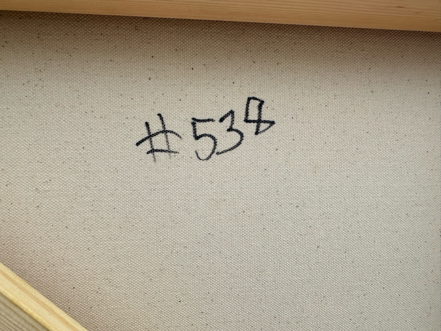 Gerrit Greve (1948-2024, Cardiff by the Sea, CA) Original Modernist Abstract Color Field Acrylic Painting On Canvas In Manner Of Mark Rothko 2019 Signed Verso 36' X 36' Estimate $1,000-$2,000 [Photo 9]