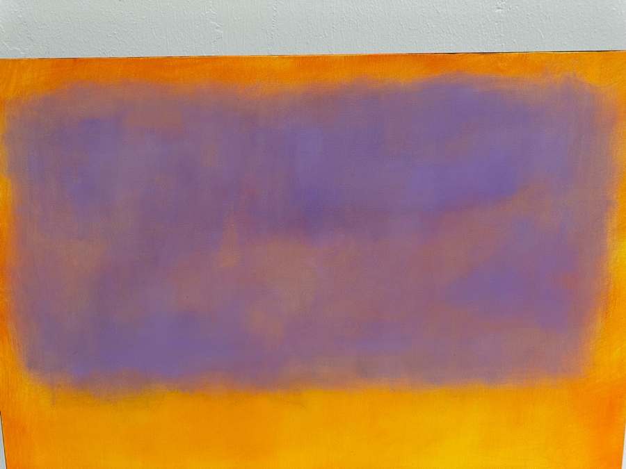Gerrit Greve (1948-2024, Cardiff by the Sea, CA) Original Modernist Abstract Color Field Acrylic Painting On Canvas In Manner Of Mark Rothko 2019 Signed Verso 36' X 36' Estimate $1,000-$2,000 [Photo 3]