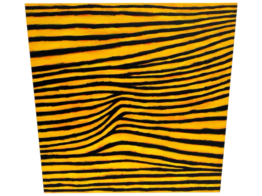 Gerrit Greve (1948-2024, Cardiff by the Sea, CA) Original Abstract Acrylic Painting On Canvas 2007 Signed Verso 36' X 36' Estimate $1,000-$2,000 [Photo 1]
