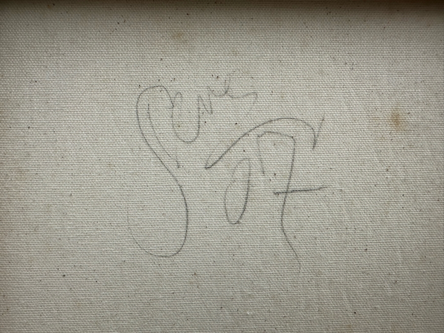 Gerrit Greve (1948-2024, Cardiff by the Sea, CA) Original Mixed Media Sand Acrylic Painting On Canvas 2007 Signed Verso 12' X 48' Estimate $1,000-$2,000 [Photo 9]