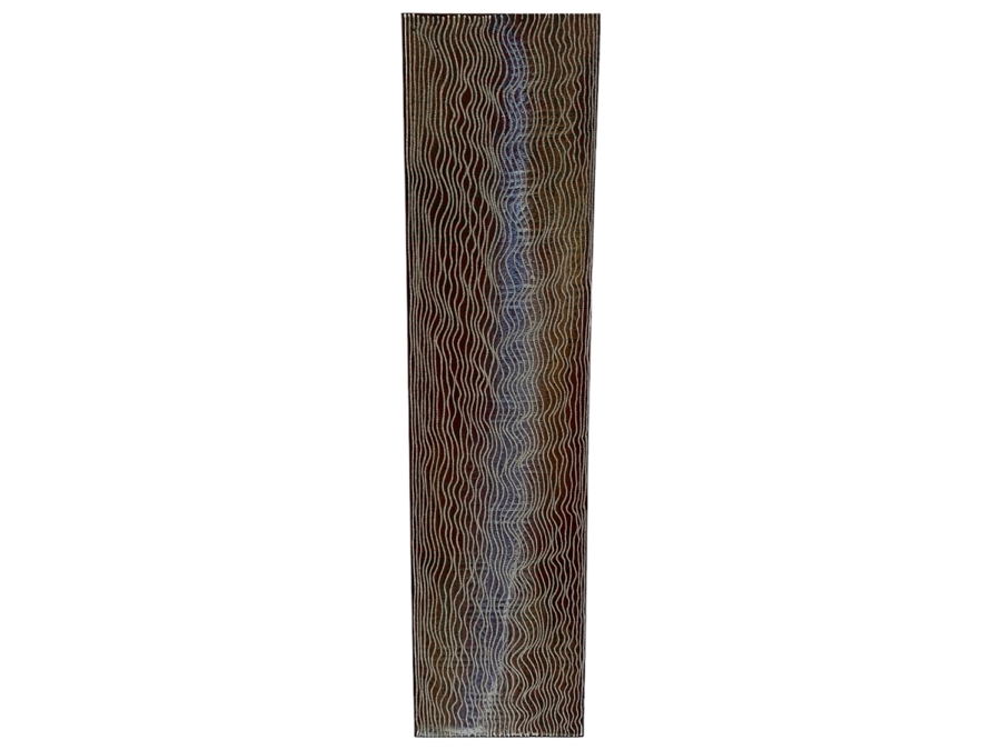 Gerrit Greve (1948-2024, Cardiff by the Sea, CA) Original Mixed Media Sand Acrylic Painting On Canvas 2007 Signed Verso 12' X 48' Estimate $1,000-$2,000 [Photo 1]