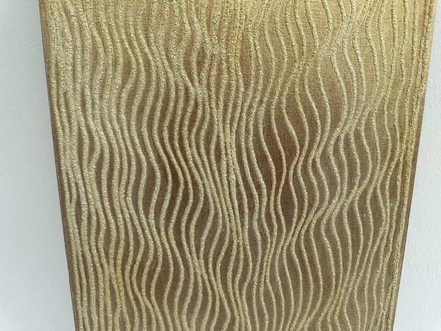 Gerrit Greve (1948-2024, Cardiff by the Sea, CA) Original Mixed Media Sand Acrylic Painting On Canvas 2007 Signed Verso 12' X 48' Estimate $1,000-$2,000 [Photo 3]