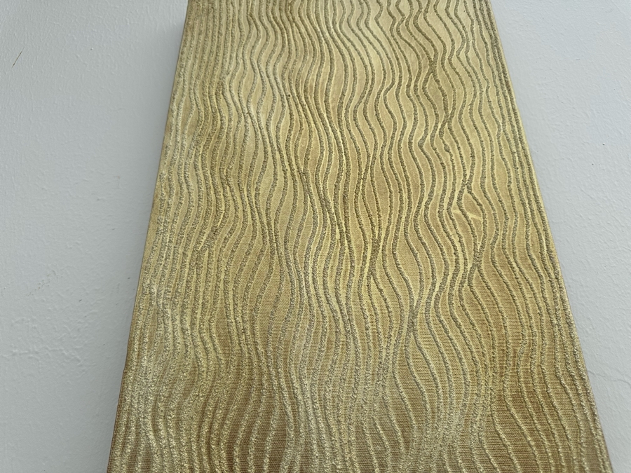 Gerrit Greve (1948-2024, Cardiff by the Sea, CA) Original Mixed Media Sand Acrylic Painting On Canvas 2007 Signed Verso 12' X 48' Estimate $1,000-$2,000 [Photo 5]