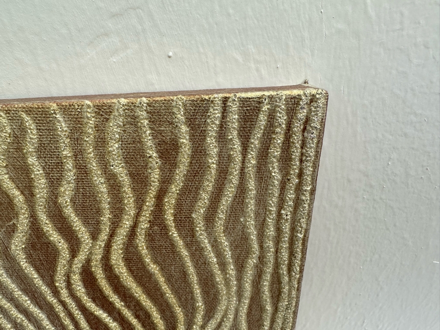 Gerrit Greve (1948-2024, Cardiff by the Sea, CA) Original Mixed Media Sand Acrylic Painting On Canvas 2007 Signed Verso 12' X 48' Estimate $1,000-$2,000 [Photo 6]