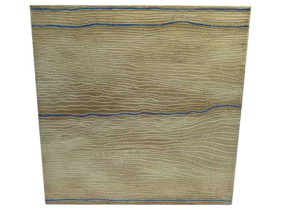 Gerrit Greve (1948-2024, Cardiff by the Sea, CA) Original Abstract Mixed Media Sand Acrylic Painting On Canvas Unsigned 30' X 30' Estimate $1,000-$2,000 [Photo 1]