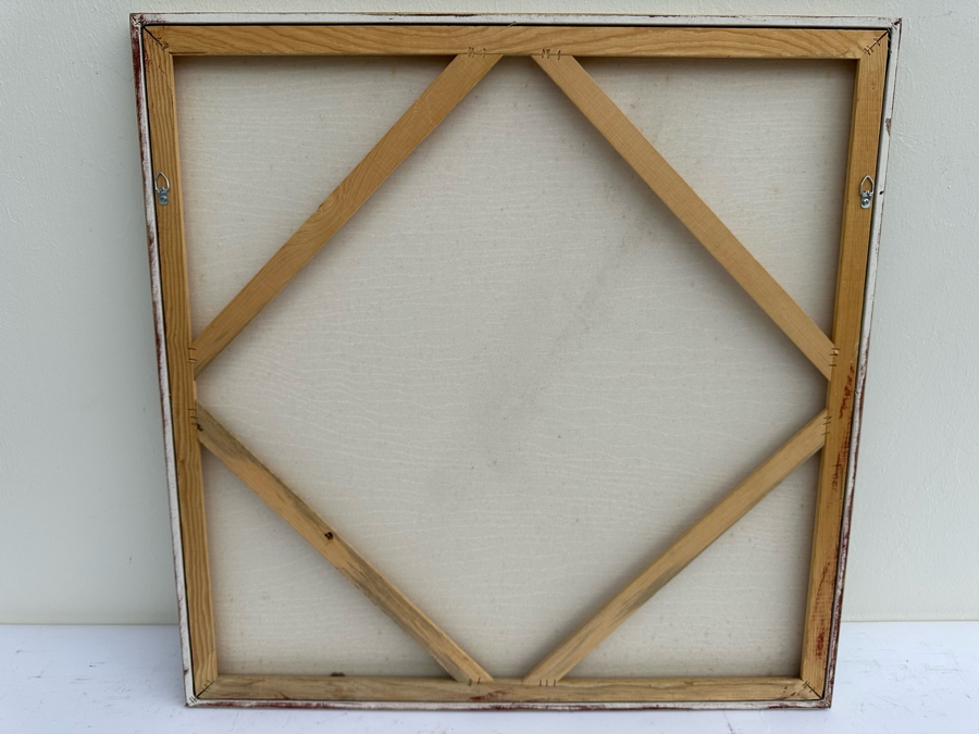 Gerrit Greve (1948-2024, Cardiff by the Sea, CA) Original Abstract Mixed Media Sand Acrylic Painting On Canvas Unsigned 30' X 30' Estimate $1,000-$2,000 [Photo 5]