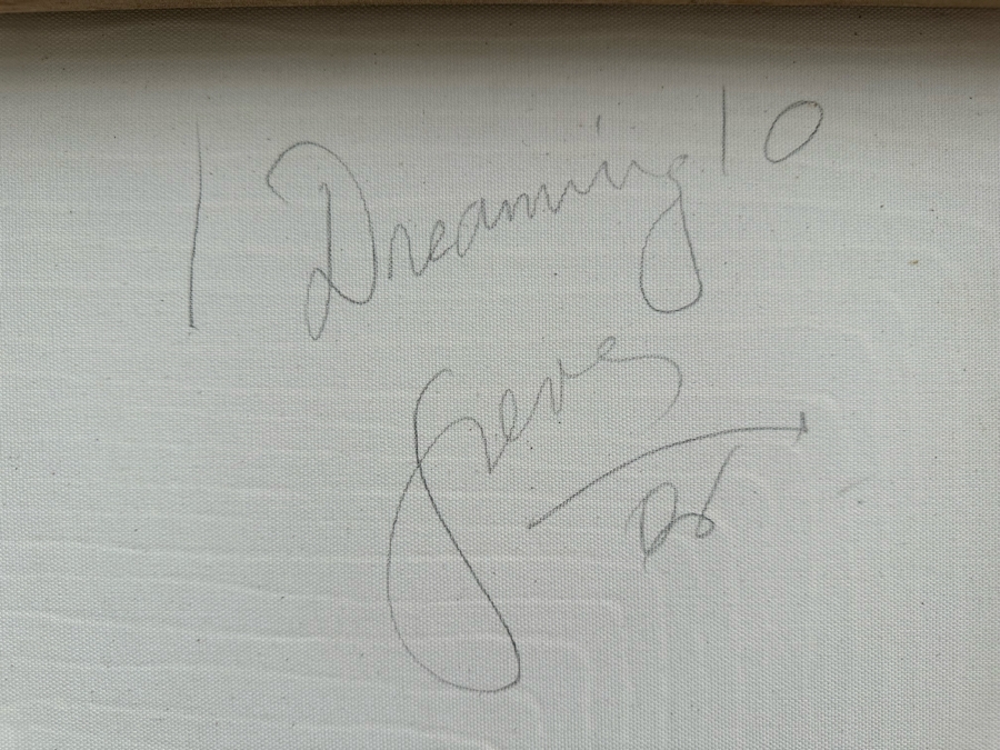 Gerrit Greve (1948-2024, Cardiff by the Sea, CA) Original Abstract Mixed Media Sand Acrylic Painting On Canvas 2006 Signed Verso 12' X 48' Estimate $1,000-$2,000 [Photo 8]