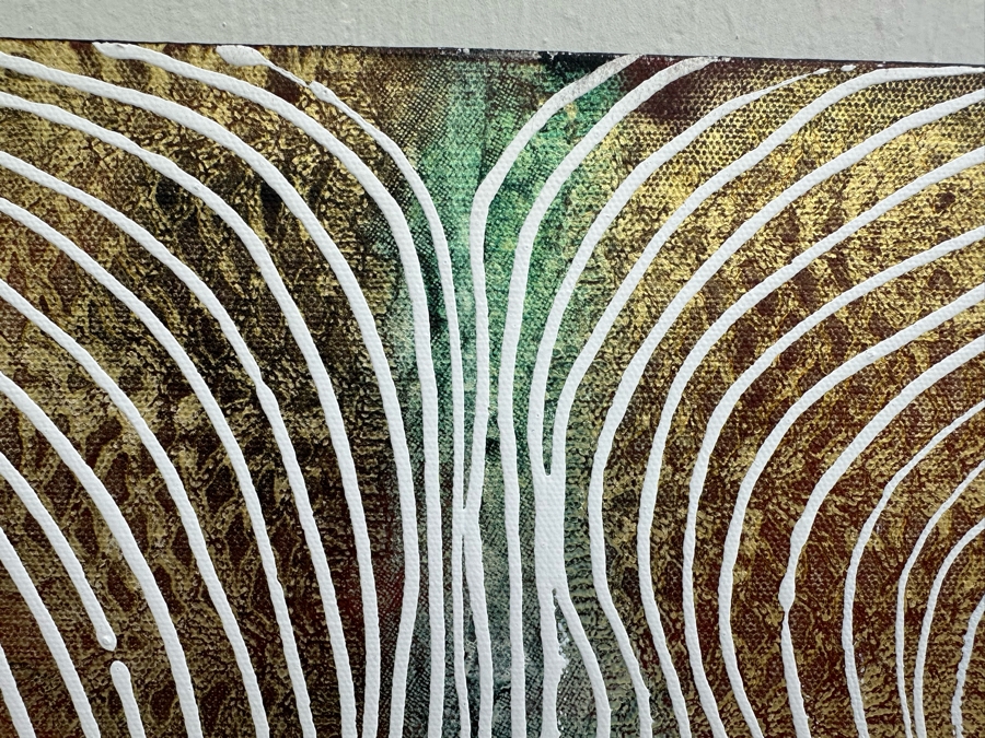 Gerrit Greve (1948-2024, Cardiff by the Sea, CA) Original Abstract Acrylic Painting On Canvas Titled 'Journey 402' 2010 Signed Verso 18' X 36' Estimate $1,000-$2,000 [Photo 4]