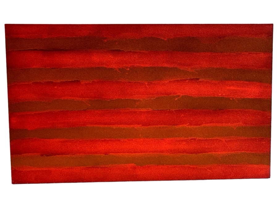 Gerrit Greve (1948-2024, Cardiff by the Sea, CA) Original Abstract Mixed Media Textured Acrylic Painting On Canvas 2011 Signed Verso 5' X 3' Estimate $1,500-$3,000 [Photo 2]