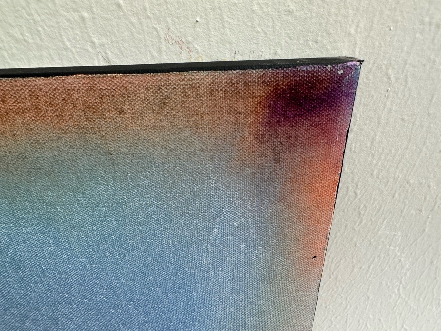 Gerrit Greve (1948-2024, Cardiff by the Sea, CA) Original Abstract Flowers Acrylic Painting On Canvas 2020 Signed Verso 36' X 36' Estimate $1,000-$2,000 [Photo 5]