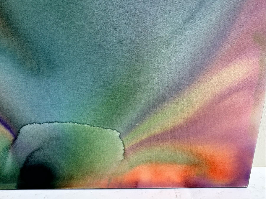 Gerrit Greve (1948-2024, Cardiff by the Sea, CA) Original Abstract Flowers Acrylic Painting On Canvas 2020 Signed Verso 36' X 36' Estimate $1,000-$2,000 [Photo 4]