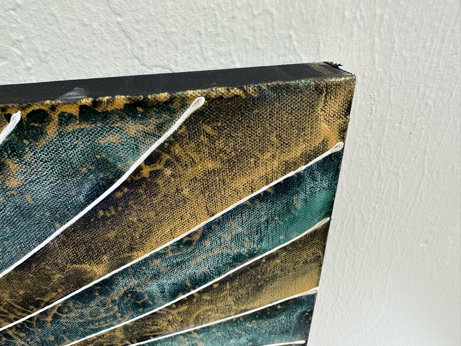 Gerrit Greve (1948-2024, Cardiff by the Sea, CA) Original Abstract Mixed Media Acrylic Painting On Canvas 2009 Signed Verso 5' X 3' Estimate $1,500-$3,000 [Photo 8]