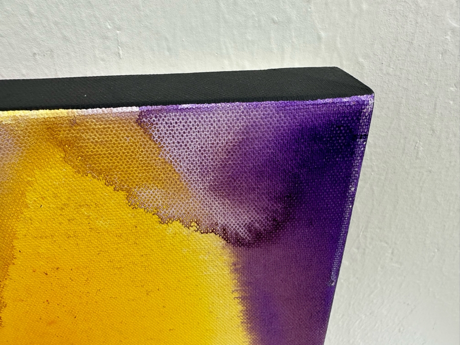 Gerrit Greve (1948-2024, Cardiff by the Sea, CA) Original Abstract Flowers Acrylic Painting On Canvas 2020 Signed Verso 3' X 4' Estimate $1,500-$3,000 [Photo 6]