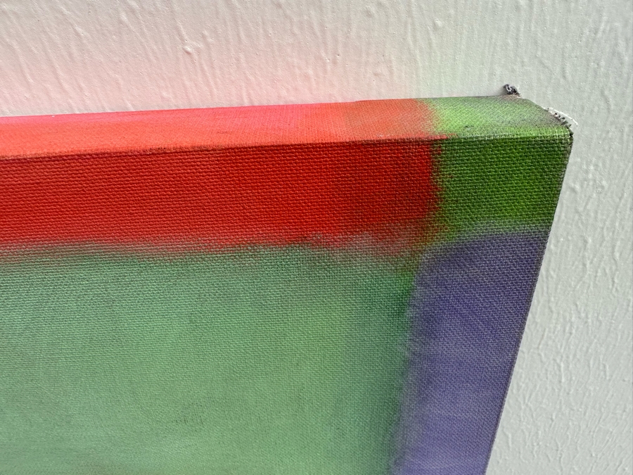 Gerrit Greve (1948-2024, Cardiff by the Sea, CA) Original Abstract Diptych Acrylic Painting On Canvas 2003 Signed Verso 8' X 4' Estimate $1,500-$3,000 [Photo 5]