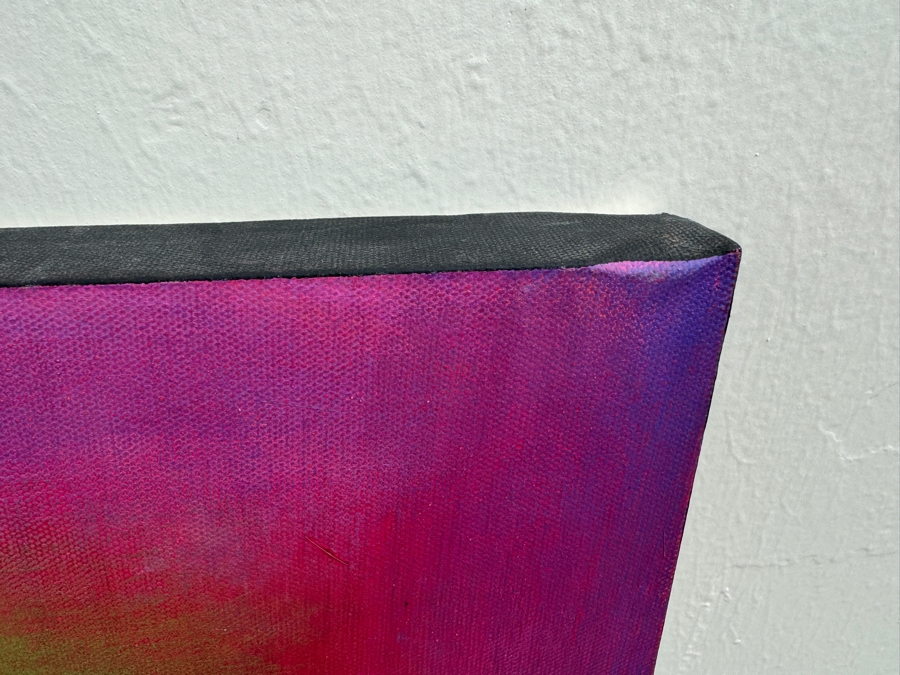 Gerrit Greve (1948-2024, Cardiff by the Sea, CA) Original Modernist Abstract Color Field Acrylic Painting On Canvas In Manner Of Mark Rothko 2011 Signed Verso 7' X 4' Estimate $1,500-$3,000 [Photo 6]