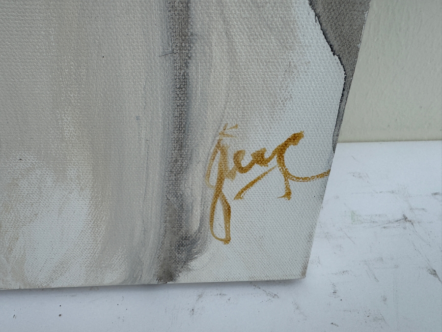 Gerrit Greve (1948-2024, Cardiff by the Sea, CA) Original Abstract Nude Woman Acrylic Painting On Canvas Signed Front 30' X 40' Estimate $1,000-$2,000 [Photo 5]