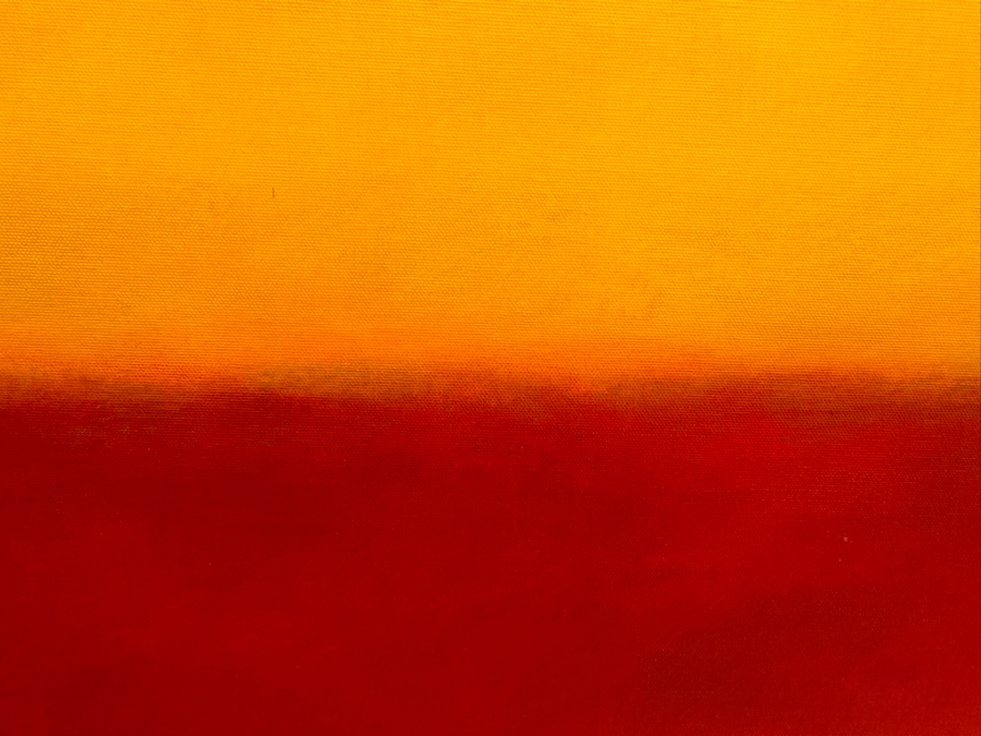 Gerrit Greve (1948-2024, Cardiff by the Sea, CA) Original Modernist Abstract Color Field Acrylic Painting On Canvas In Manner Of Mark Rothko 2004 Signed Verso 3' X 3' Estimate $1,000-$2,000 [Photo 4]