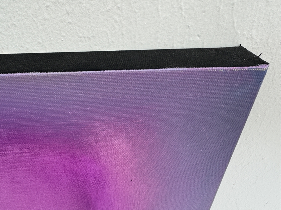 Gerrit Greve (1948-2024, Cardiff by the Sea, CA) Original Modernist Abstract Color Field Acrylic Painting On Canvas In Manner Of Mark Rothko 2019 Signed Verso 3' X 3' Estimate $1,000-$2,000 [Photo 6]