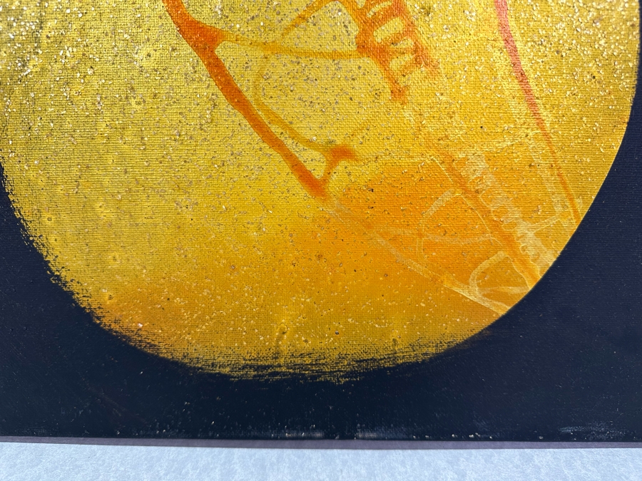 Gerrit Greve (1948-2024, Cardiff by the Sea, CA) Original Abstract Acrylic Painting On Canvas Titled 'Pineapple' 2014 Signed Verso 20' X 16' Estimate $1,000-$2,000 [Photo 2]