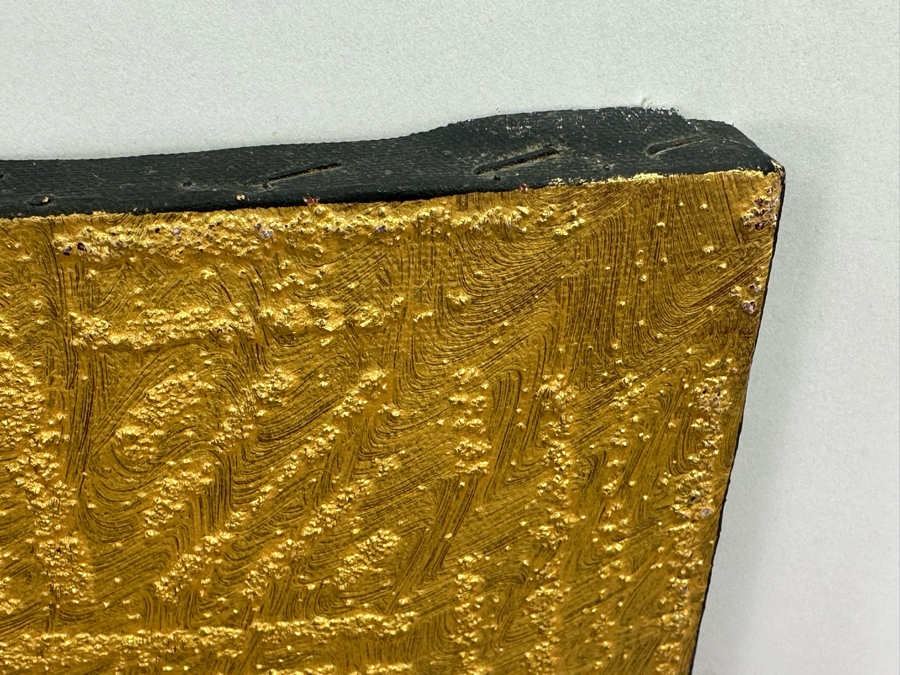 Gerrit Greve (1948-2024, Cardiff by the Sea, CA) Original Mixed Media Icon Series Acrylic Painting On Canvas Titled 'Royal Trinitree' 2003 Signed Verso 16' X 20' Estimate $1,000-$2,000 [Photo 4]