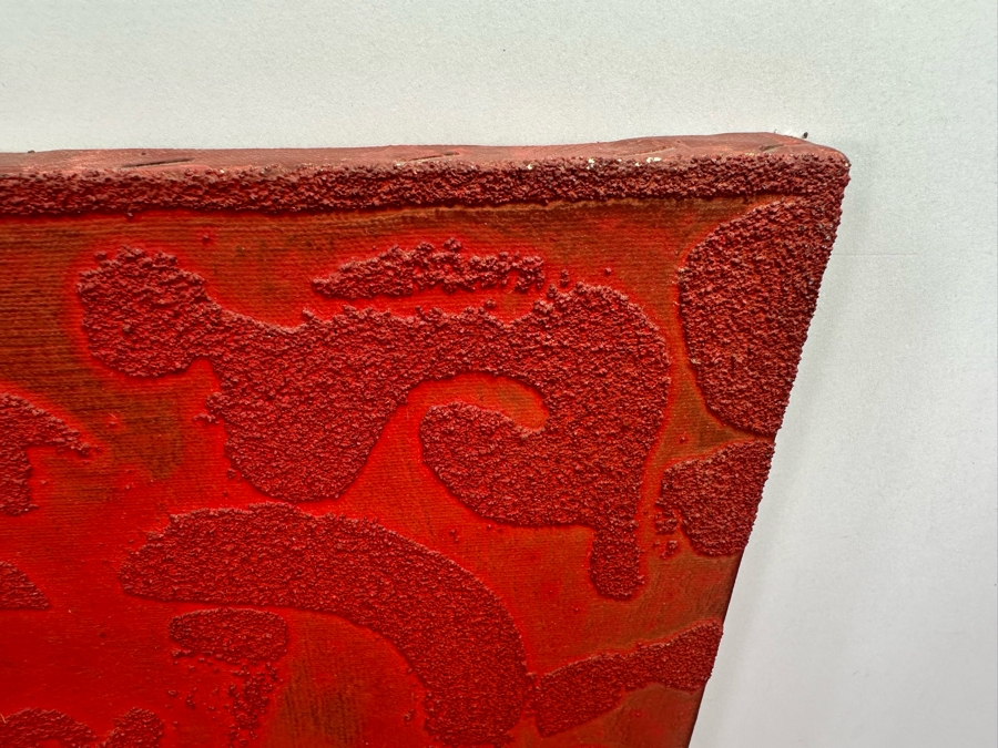 Gerrit Greve (1948-2024, Cardiff by the Sea, CA) Original Mixed Media Icon Series Acrylic Painting On Canvas Titled 'Eternal Witness Tree' 2003 Signed Verso 16' X 20' Estimate $1,000-$2,000 [Photo 4]