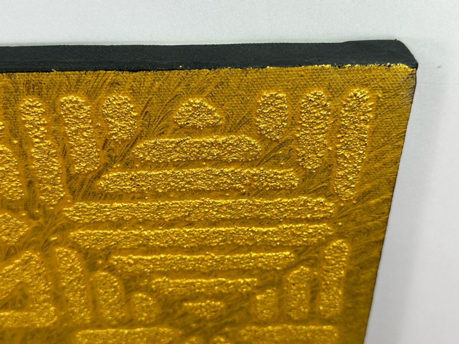 Gerrit Greve (1948-2024, Cardiff by the Sea, CA) Original Mixed Media Icon Series Acrylic Painting On Canvas Signed Front 16' X 20' Estimate $1,000-$2,000 [Photo 5]