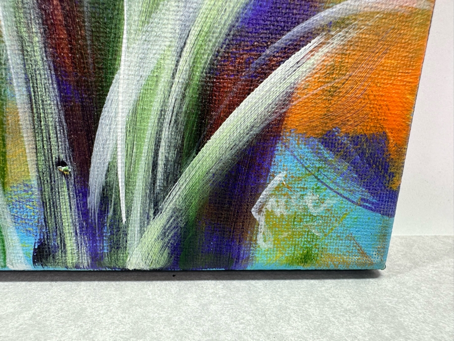 Gerrit Greve (1948-2024, Cardiff by the Sea, CA) Original Ocean Reeds Acrylic Painting On Canvas Signed Front 20' X 16' Estimate $1,000-$2,000 [Photo 2]