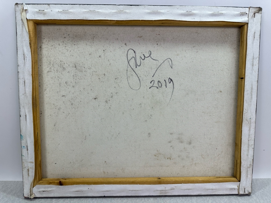 Gerrit Greve (1948-2024, Cardiff by the Sea, CA) Original Ocean Reeds Acrylic Painting On Canvas 2019 Signed Verso 20' X 16'	 Estimate $1,000-$2,000 [Photo 4]