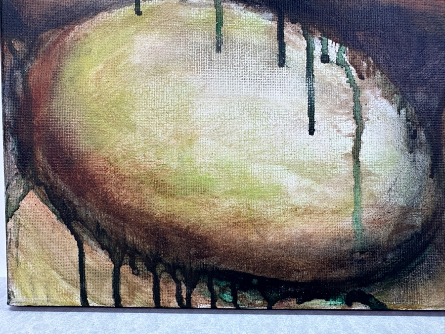 Gerrit Greve (1948-2024, Cardiff by the Sea, CA) Original Abstract Acrylic Painting On Canvas Titled 'Water Rocks 34' 2019 Signed Verso 20' X 16' Estimate $1,000-$2,000 [Photo 3]