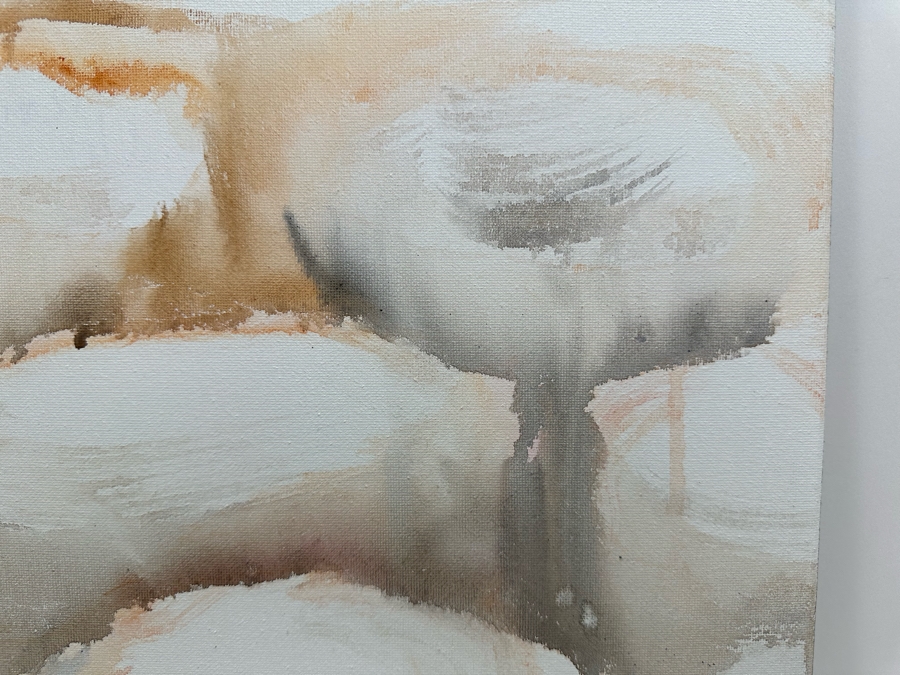 Gerrit Greve (1948-2024, Cardiff by the Sea, CA) Original Abstract Acrylic Painting On Canvas Titled 'Water Rocks 32' 2019 Signed Verso 20' X 16' Estimate $1,000-$2,000 [Photo 2]