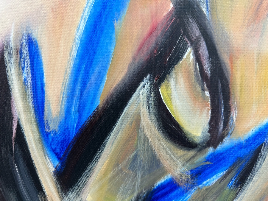 Gerrit Greve (1948-2024, Cardiff by the Sea, CA) Original Abstract Acrylic Painting On Canvas 2019 Signed Verso 16' X 20'	 Estimate $1,000-$2,000 [Photo 2]