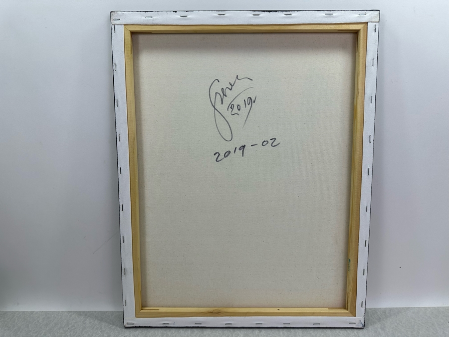 Gerrit Greve (1948-2024, Cardiff by the Sea, CA) Original Abstract Acrylic Painting On Canvas 2019 Signed Verso 16' X 20'	 Estimate $1,000-$2,000 [Photo 7]