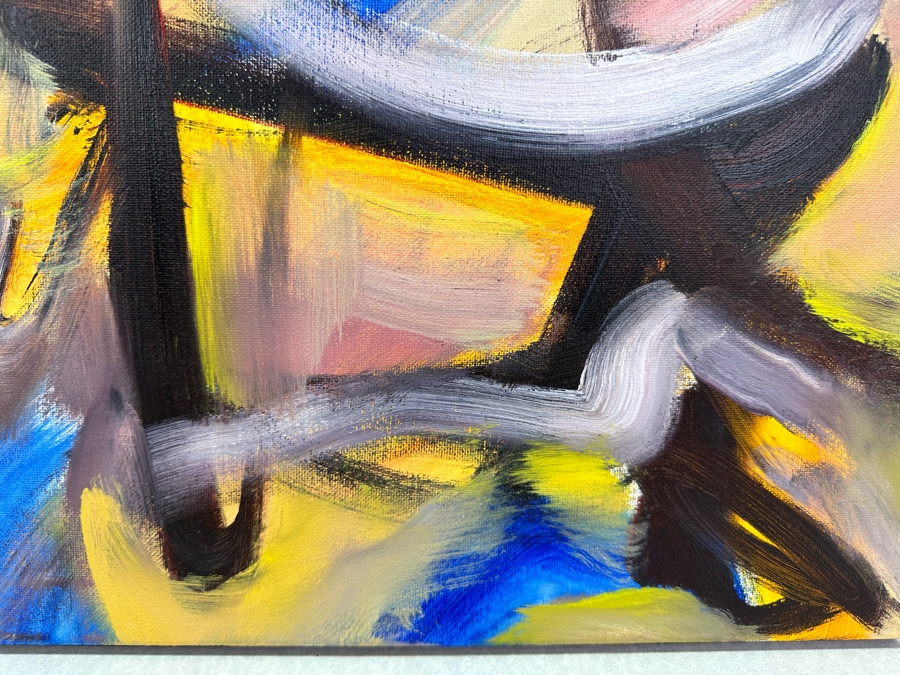 Gerrit Greve (1948-2024, Cardiff by the Sea, CA) Original Abstract Acrylic Painting On Canvas 2019 Signed Verso 16' X 20' Estimate $1,000-$2,000 [Photo 3]