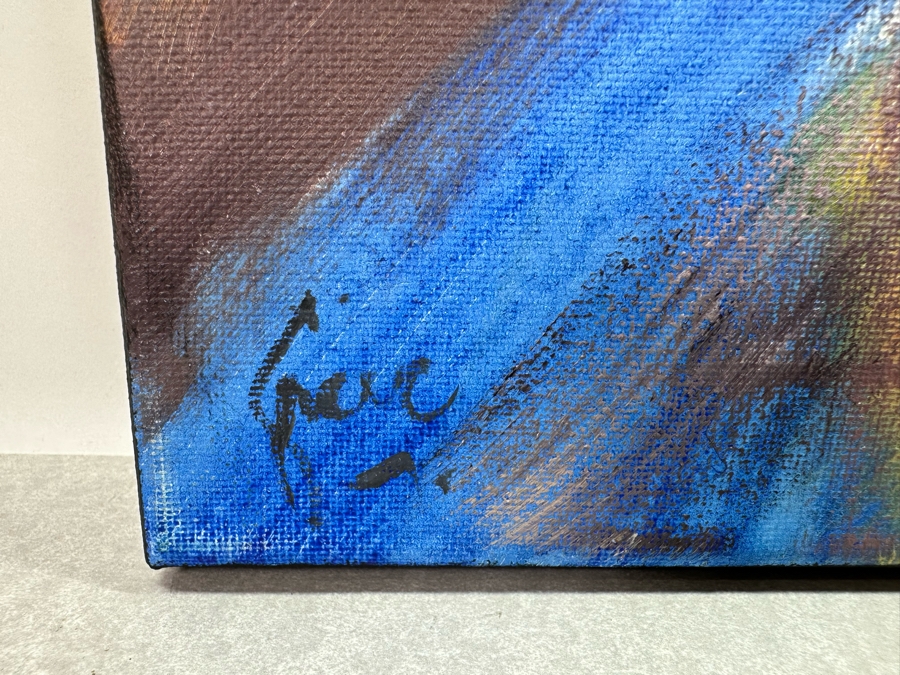 Gerrit Greve (1948-2024, Cardiff by the Sea, CA) Original Abstract Acrylic Painting On Canvas 2019 Signed Verso 16' X 20' Estimate $1,000-$2,000 [Photo 4]