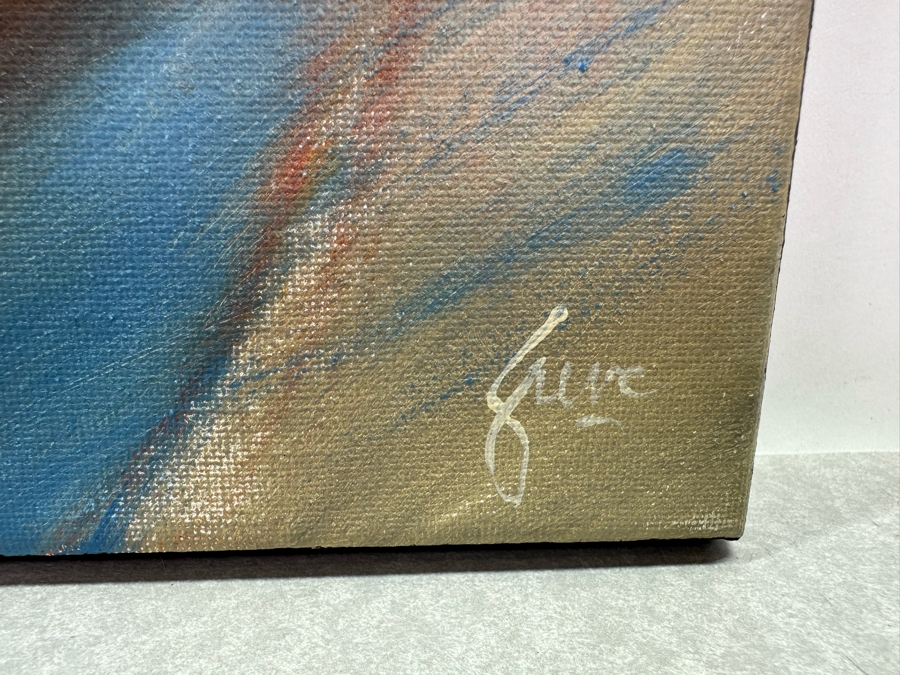 Gerrit Greve (1948-2024, Cardiff by the Sea, CA) Original Abstract Acrylic Painting On Canvas 2019 Signed Verso 16' X 20' Estimate $1,000-$2,000 [Photo 5]