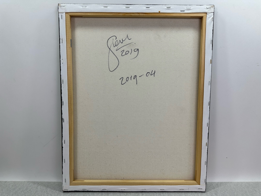 Gerrit Greve (1948-2024, Cardiff by the Sea, CA) Original Abstract Acrylic Painting On Canvas 2019 Signed Verso 16' X 20' Estimate $1,000-$2,000 [Photo 7]